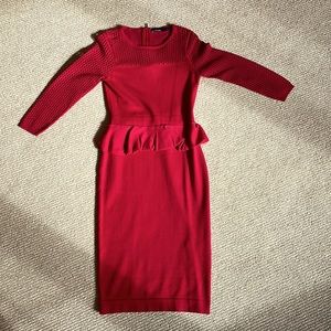 Karen Mullen red dress